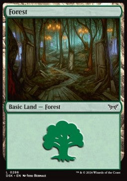 Forest (V.2)⁣ - Duskmourn: House of Horror⁣ (Land)⁣ [286]