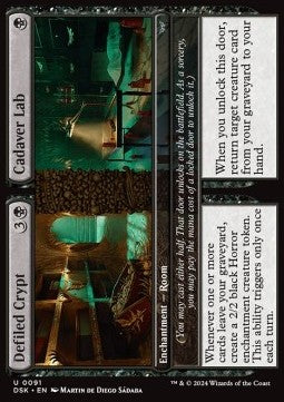 Defiled Crypt // Cadaver Lab - Duskmourn: House of Horror (Uncommon) [DSK-91]