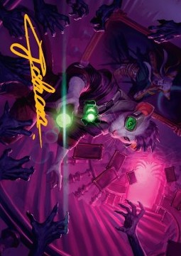Art Series: Nashi, Searcher in the Dark (V.2)⁣ - Duskmourn: House of Horror: Extras⁣ (Tip Card)⁣ [A21]
