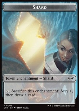 Shard Token // Treasure Token - Duskmourn: House of Horror: Tokens (Token) [TDSK-T 2/15]
