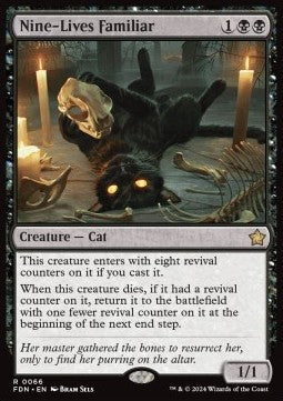 Nine-Lives Familiar⁣ - Magic: The Gathering Foundations⁣ (Rare)⁣ [66]