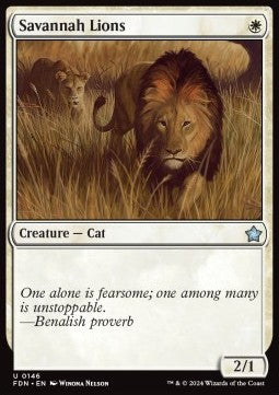 Savannah Lions⁣ - Magic: The Gathering Foundations⁣ (Uncommon)⁣ [146]