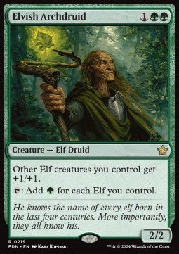 Elvish Archdruid⁣ - Magic: The Gathering Foundations⁣ (Rare)⁣ [219]