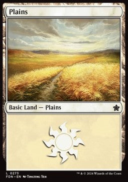 Plains (V.2)⁣ - Magic: The Gathering Foundations⁣ (Land)⁣ [273]