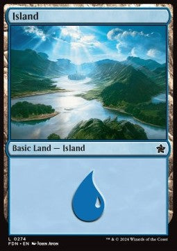 Island (V.1)⁣ - Magic: The Gathering Foundations⁣ (Land)⁣ [274]