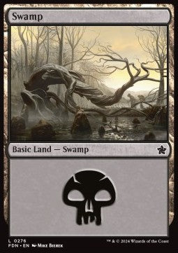 Swamp (V.1)⁣ - Magic: The Gathering Foundations⁣ (Land)⁣ [276]