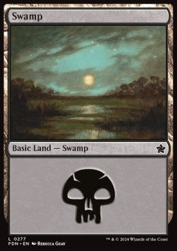 Swamp (V.2)⁣ - Magic: The Gathering Foundations⁣ (Land)⁣ [277]