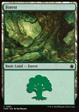 Forest (V.2)⁣ - Magic: The Gathering Foundations⁣ (Land)⁣ [281]