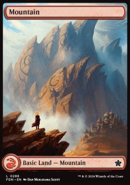 Mountain (V.1)⁣ - Magic: The Gathering Foundations: Extras⁣ (Land)⁣ [288]