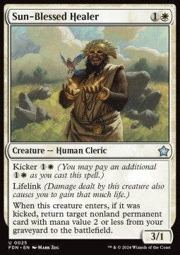 Sun-Blessed Healer⁣ - Magic: The Gathering Foundations⁣ (Uncommon)⁣ [25]