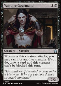 Vampire Gourmand⁣ - Magic: The Gathering Foundations⁣ (Uncommon)⁣ [74]