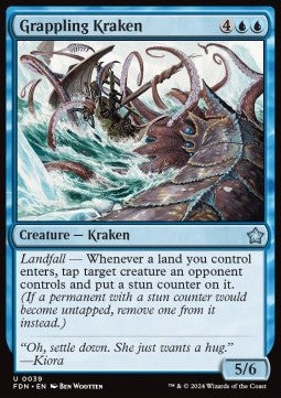 Grappling Kraken⁣ - Magic: The Gathering Foundations⁣ (Uncommon)⁣ [39]