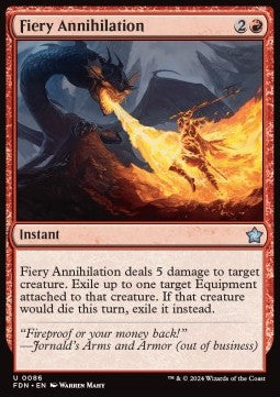 Fiery Annihilation⁣ - Magic: The Gathering Foundations⁣ (Uncommon)⁣ [86]