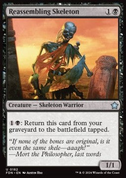 Reassembling Skeleton⁣ - Magic: The Gathering Foundations⁣ (Uncommon)⁣ [182]