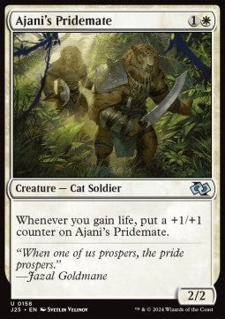 Ajani's Pridemate⁣ - Foundations Jumpstart⁣ (Uncommon)⁣ [158]