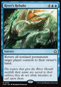 River's Rebuke⁣ - Magic: The Gathering Foundations: Starter Collection⁣ (Rare)⁣ [595]