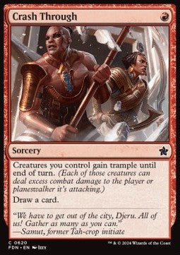 Crash Through⁣ - Magic: The Gathering Foundations: Starter Collection⁣ (Common)⁣ [620]