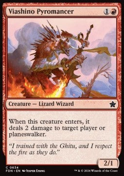 Viashino Pyromancer⁣ - Magic: The Gathering Foundations: Starter Collection⁣ (Common)⁣ [634]