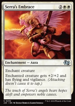 Serra's Embrace⁣ - Foundations Jumpstart⁣ (Uncommon)⁣ [252]
