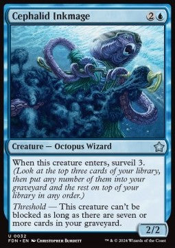 Cephalid Inkmage⁣ - Magic: The Gathering Foundations⁣ (Uncommon)⁣ [32]