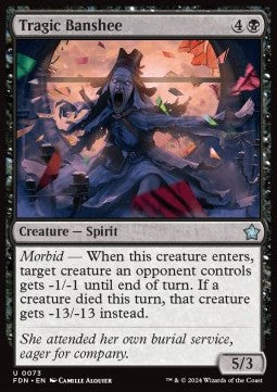 Tragic Banshee⁣ - Magic: The Gathering Foundations⁣ (Uncommon)⁣ [73]