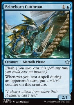 Brineborn Cutthroat⁣ - Magic: The Gathering Foundations⁣ (Uncommon)⁣ [152]