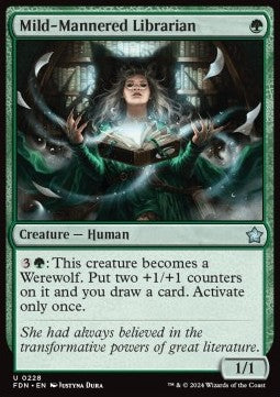 Mild-Mannered Librarian⁣ - Magic: The Gathering Foundations⁣ (Uncommon)⁣ [228]