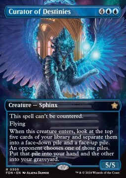 Curator of Destinies (V.1)⁣ - Magic: The Gathering Foundations: Extras⁣ (Rare)⁣ [305]