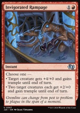 Invigorated Rampage⁣ - Foundations Jumpstart⁣ (Uncommon)⁣ [567]