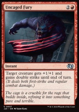 Uncaged Fury⁣ - Foundations Jumpstart⁣ (Uncommon)⁣ [607]