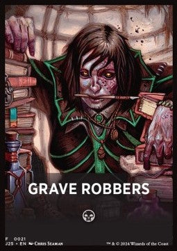 Jumpstart Pack Summary Card: Grave Robbers⁣ - Foundations Jumpstart⁣ (Tip Card)⁣ [F21]