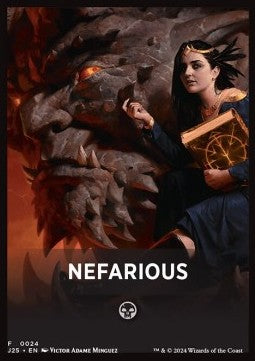 Jumpstart Pack Summary Card: Nefarious⁣ - Foundations Jumpstart⁣ (Tip Card)⁣ [F24]