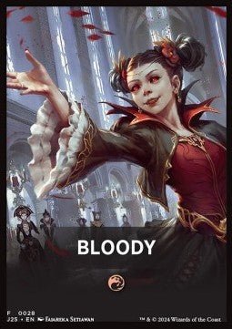 Jumpstart Pack Summary Card: Bloody⁣ - Foundations Jumpstart⁣ (Tip Card)⁣ [F28]