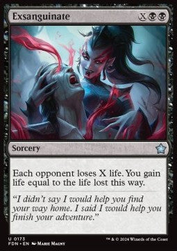 Exsanguinate⁣ - Magic: The Gathering Foundations⁣ (Uncommon)⁣ [173]