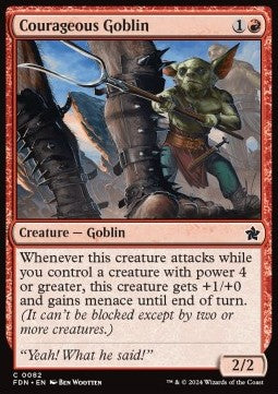 Courageous Goblin⁣ - Magic: The Gathering Foundations⁣ (Common)⁣ [82]