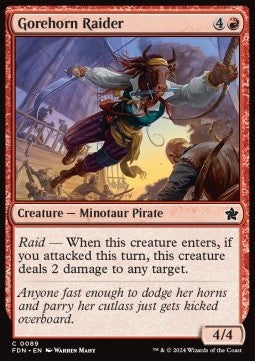 Gorehorn Raider⁣ - Magic: The Gathering Foundations⁣ (Common)⁣ [89]