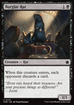 Burglar Rat⁣ - Magic: The Gathering Foundations⁣ (Common)⁣ [170]