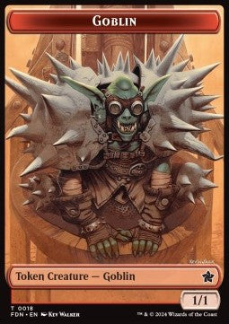 Goblin Token (R 1/1) / Zombie Token (B 2/2)⁣ - Magic: The Gathering Foundations: Tokens⁣ (Token)⁣ [T 18/15]