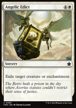 Angelic Edict⁣ - Magic: The Gathering Foundations: Beginner Box⁣ (Common)⁣ [490]