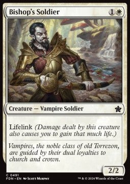Bishop's Soldier⁣ - Magic: The Gathering Foundations: Beginner Box⁣ (Common)⁣ [491]