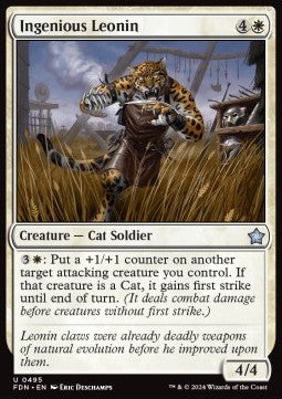 Ingenious Leonin⁣ - Magic: The Gathering Foundations: Beginner Box⁣ (Uncommon)⁣ [495]