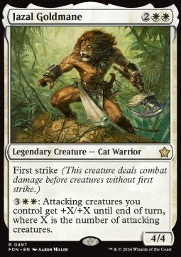 Jazal Goldmane⁣ - Magic: The Gathering Foundations: Beginner Box⁣ (Rare)⁣ [497]