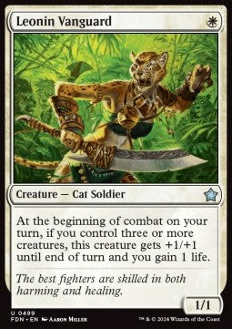 Leonin Vanguard⁣ - Magic: The Gathering Foundations: Beginner Box⁣ (Uncommon)⁣ [499]