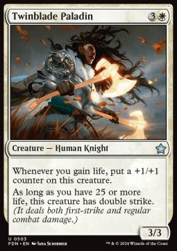 Twinblade Paladin⁣ - Magic: The Gathering Foundations: Beginner Box⁣ (Uncommon)⁣ [503]