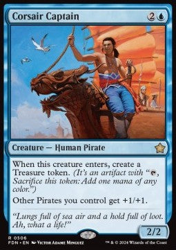 Corsair Captain⁣ - Magic: The Gathering Foundations: Beginner Box⁣ (Rare)⁣ [506]