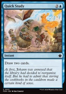 Quick Study⁣ - Magic: The Gathering Foundations: Beginner Box⁣ (Common)⁣ [513]