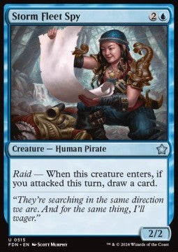 Storm Fleet Spy⁣ - Magic: The Gathering Foundations: Beginner Box⁣ (Uncommon)⁣ [515]