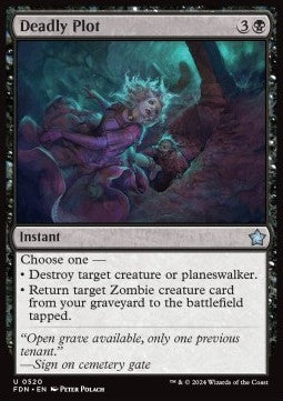 Deadly Plot⁣ - Magic: The Gathering Foundations: Beginner Box⁣ (Uncommon)⁣ [520]