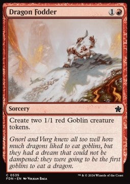 Dragon Fodder⁣ - Magic: The Gathering Foundations: Beginner Box⁣ (Common)⁣ [535]
