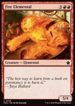 Fire Elemental⁣ - Magic: The Gathering Foundations: Beginner Box⁣ (Common)⁣ [538]